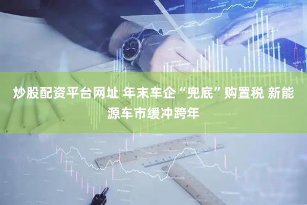 炒股配资平台网址 年末车企“兜底”购置税 新能源车市缓冲跨年