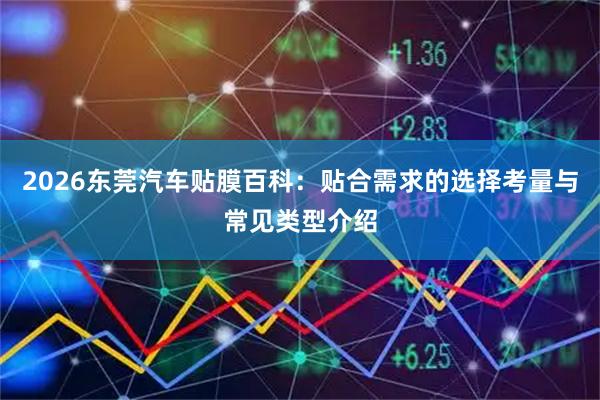 2026东莞汽车贴膜百科：贴合需求的选择考量与常见类型介绍
